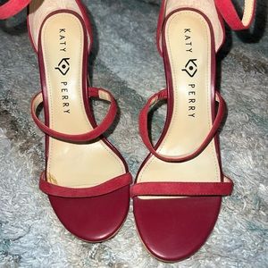 KATY PERRY Red Vilan Chain-Heel Dress Sandals